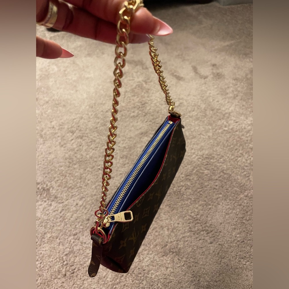 Monogram Canvas Multi-Color Crossbody Pochette fashion bag💙 - Picture 7 of 13